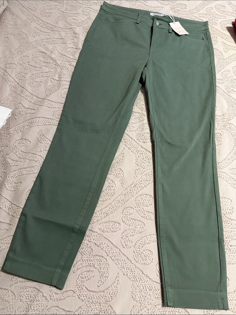 Womens Peter Millar Green Cotton Chino Pants NWT 10